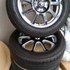 アルミホイル「4穴」セット中古美品 15インチ6J　26000円　タイヤは安心の国産 YOKOHAMA BluEarth-A AE50 185/60R15 84H