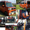 ダイハツウエイクターボG　走行距離6万7千キロ　Clazzio製オーダーメイドシートカバー装着車　73万円